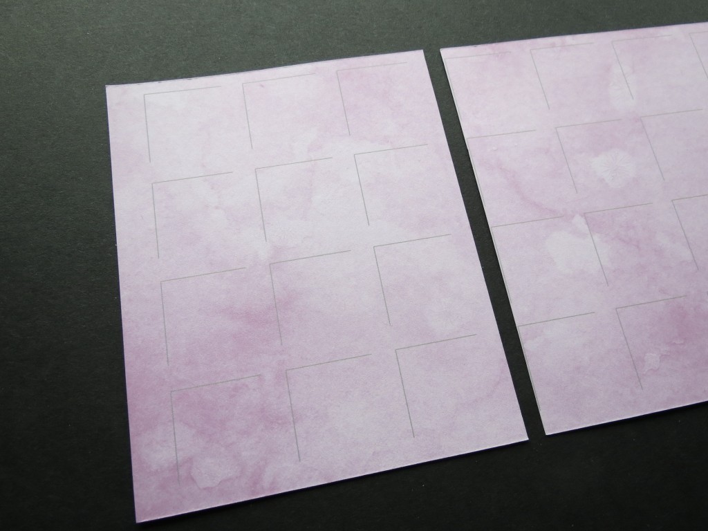 Cutting the first row along the line of the 4th square