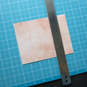 Trim 1" from cut edge