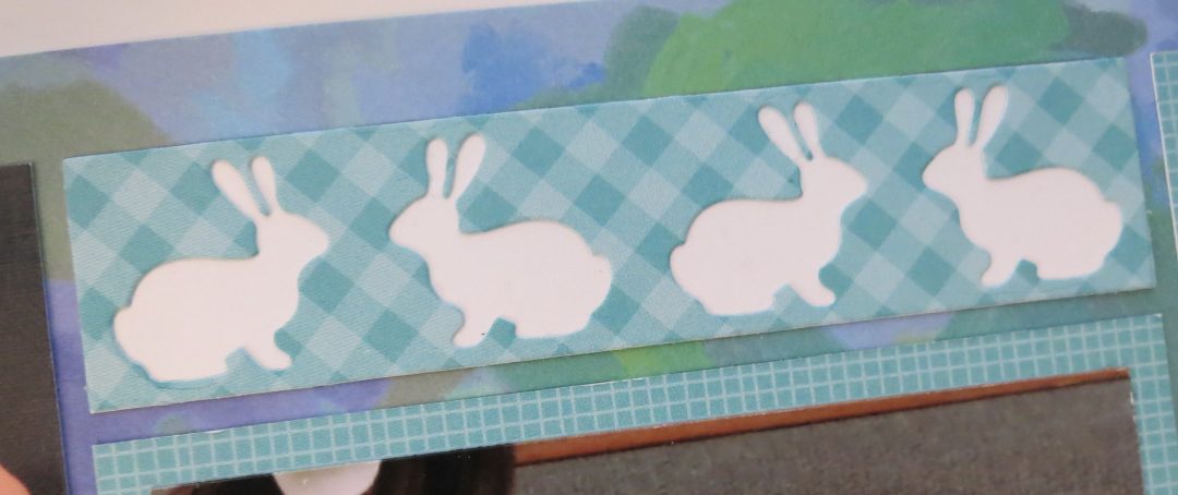 Hopping Rabbit Border Hop-a-long for Bunny Hop Border Fun! - Mosaic Moments Page Layout System