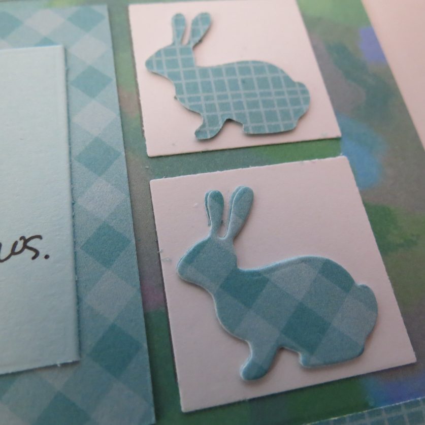 Hopping Rabbit Border Hop-a-long for Bunny Hop Border Fun! - Mosaic Moments Page Layout System