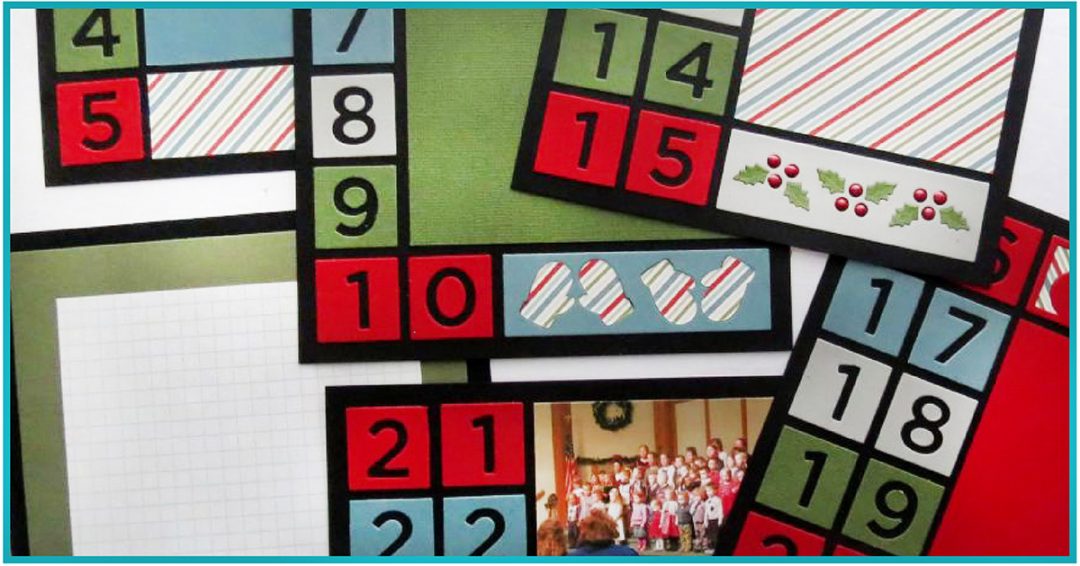 6 Christmas Scrapbook Ideas with Mosaic Moments - Mosaic Moments Page  Layout System